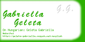 gabriella geleta business card